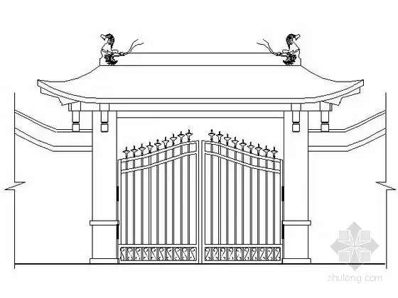[分享]中式cad院门资料下载
