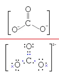 这是碳酸根离子的结构式,你数数吧,1mol有4个共价键,那么0.