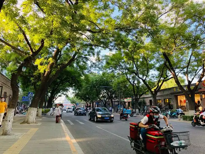 治愈生活蓝皮叔 的想法: 漂亮的北京街景~东四北大街!