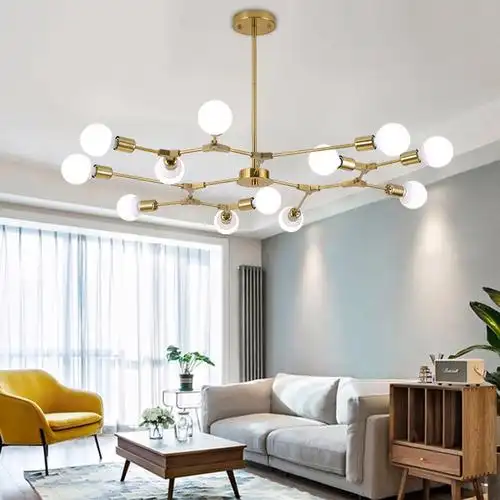 北欧风格客厅吊灯后现代简约卧室餐厅魔豆吊灯个性创意树枝分子灯