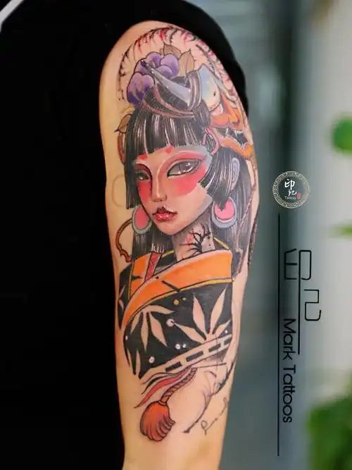 地狱少女_纹身图案手稿图片_贺壹的纹身作品集