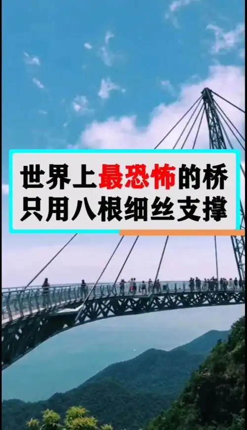 世界上最恐怖的桥,只用八根细丝支撑!