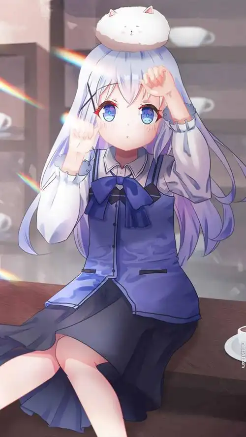 可爱萝莉香风智乃kafuu chino手机壁纸图片(4)