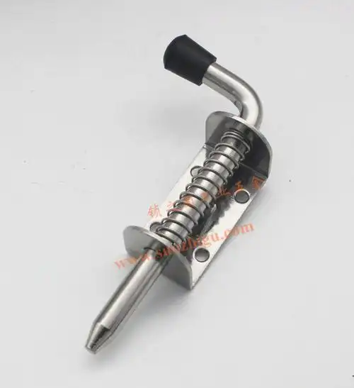 不锈钢弹簧插销cx017 大型机箱机柜伸缩插销 车厢集装箱门插销