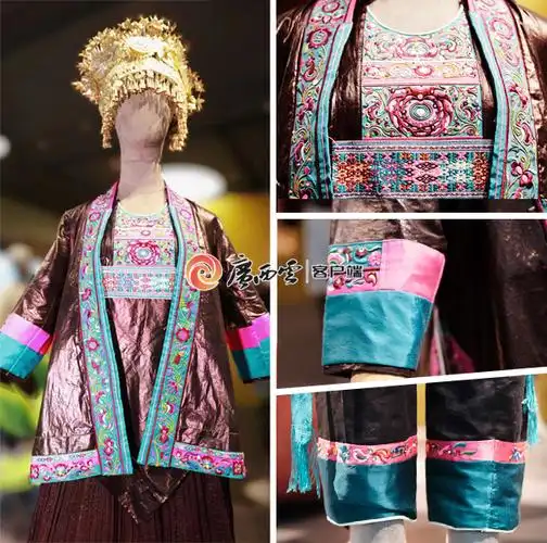 华服当潮丨撞色美学侗族服饰的高级配色