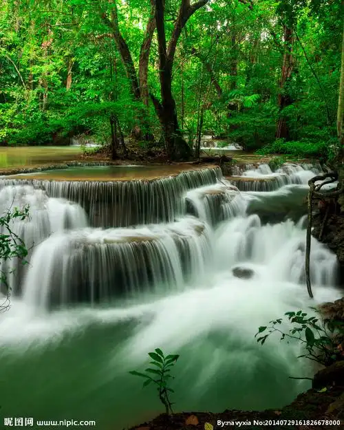 瀑布摄影图__山水风景_自然景观_摄影图库_昵图网nipic.com