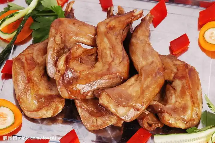 卤兔腿图片