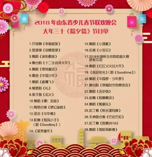 "萌宝过大年" 2018山东省少儿春节联欢晚会要开播啦!