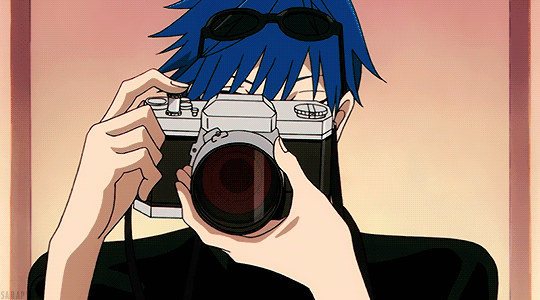 动漫男孩摄影帅气gif动图_动态图_表情包下载_soogif