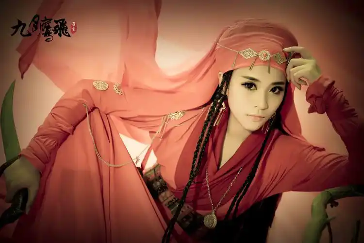 求《七剑下天山》蔡少芬版"飞红巾"的一张手绘图