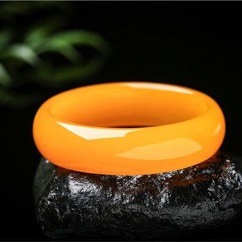 ukub天然云南龙陵黄龙玉手镯女款真玉手镯带证书送礼佳品 红色