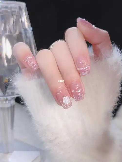 仙气梦幻紫96爆闪buling～78纯欲山茶美甲