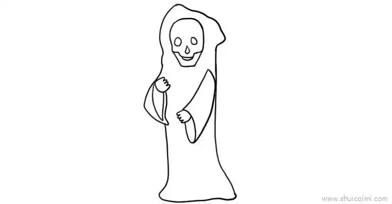 死神简笔画画法图解