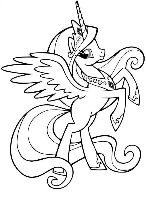 独角兽简笔画紫悦