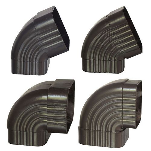 水管弯头铝合金90度金雨方管阳光房下水管头彩铝落弯头