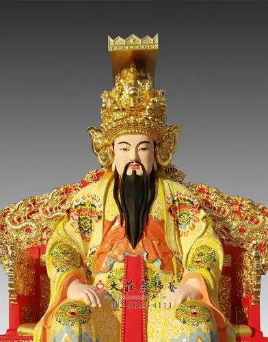 玉皇大帝彩绘贴金神像 - 佛的介绍 - 佛像厂家文化艺术推广平台-大