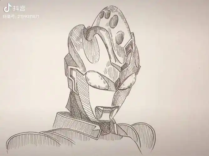 每日一画 画画使我快乐_奥特曼_系列_泽塔伽马