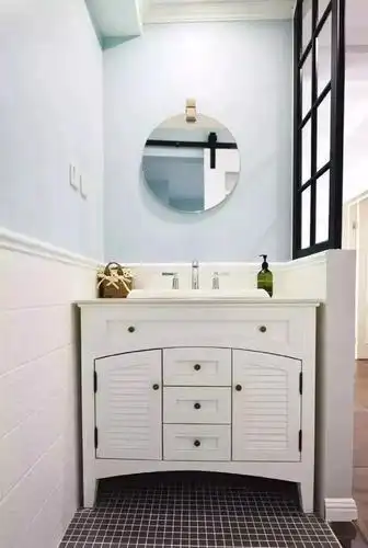 洗手台与隔断的完美设计实用又美观