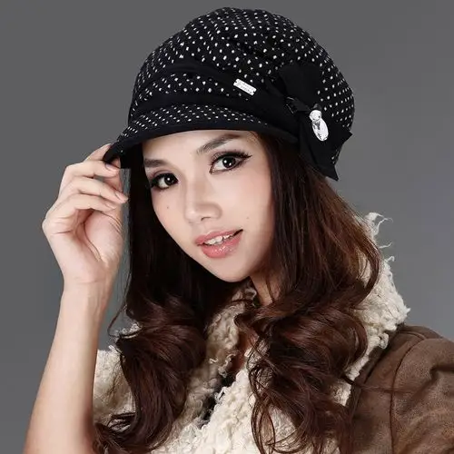 charles perra 贝洛 夏尔女士秋冬韩版帽子 时尚帽子潮女款鸭舌帽小檐