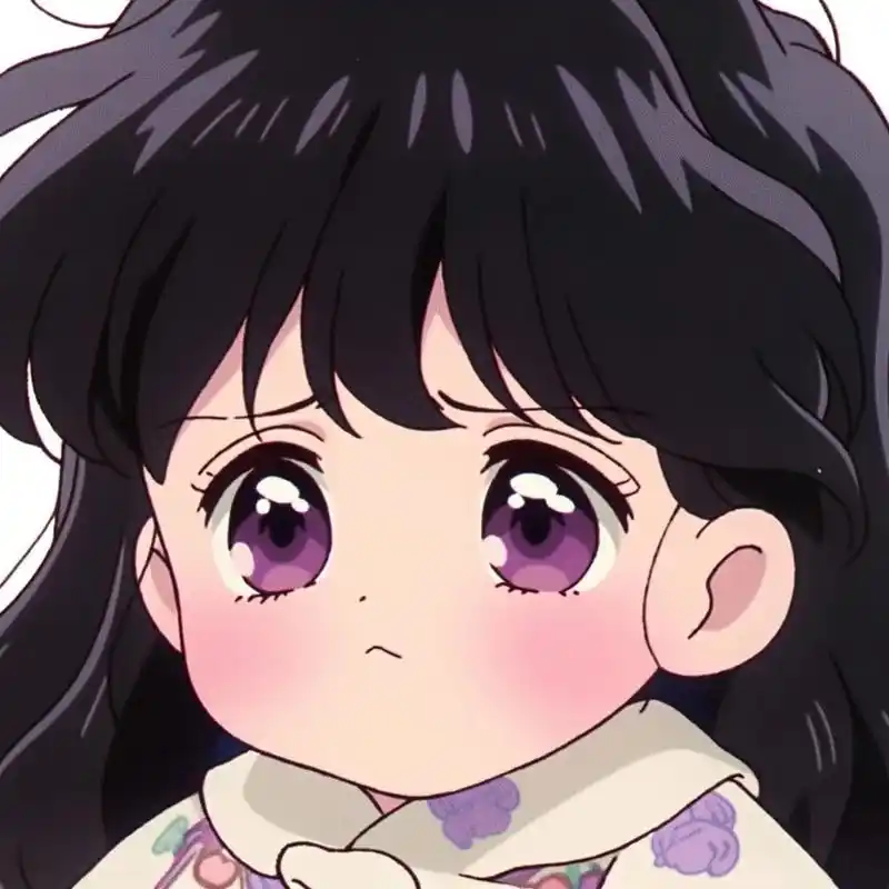 可爱女生头像:委屈巴巴