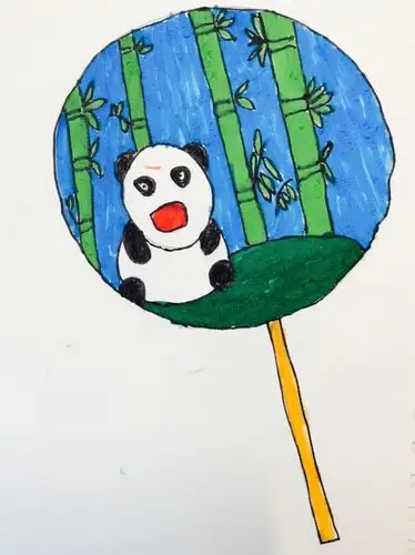 二年级《丰富多彩的团扇》优秀作品展