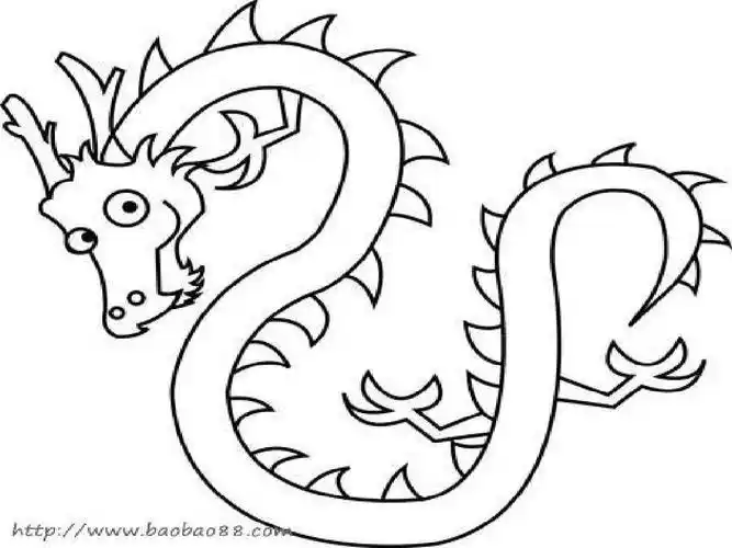 简笔画龙图片 简笔画龙图片大全大图画法