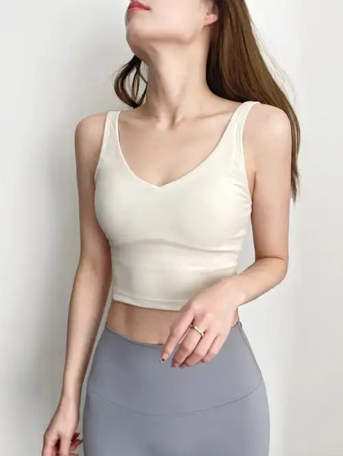 超美的纯欲高腰运动小背心