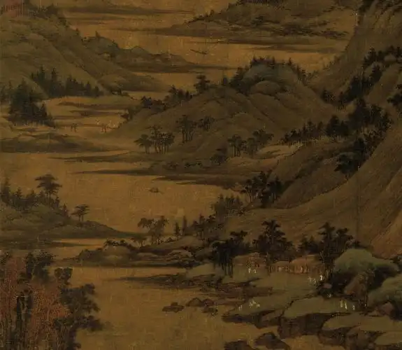 每日赏画:五代董源《龙宿郊民图》_山水