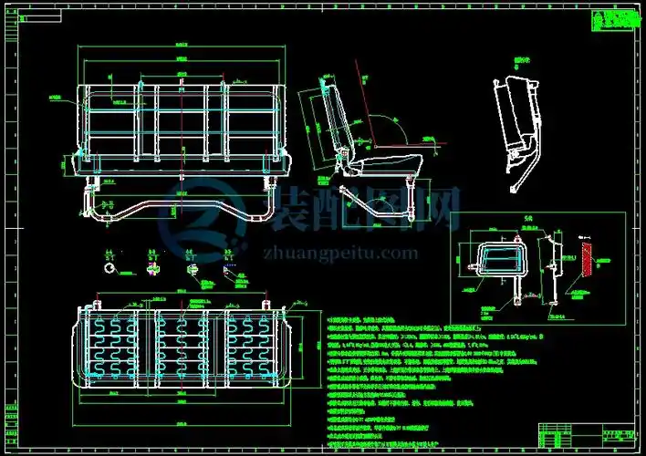 汽车座椅cad图纸