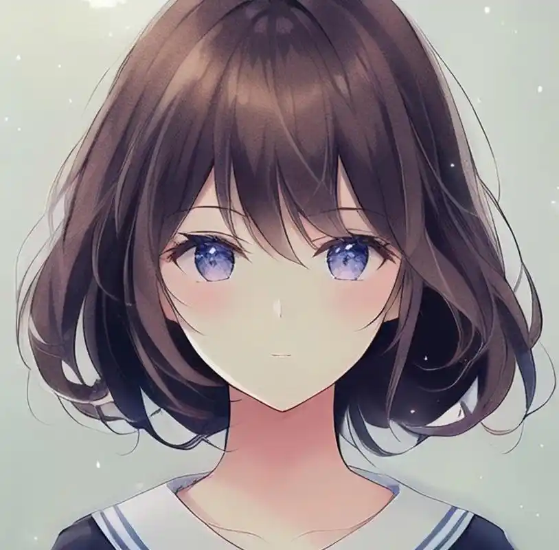 有趣表情:好看的可爱动漫女孩美女头像表情手机壁纸#有趣表情# #动漫