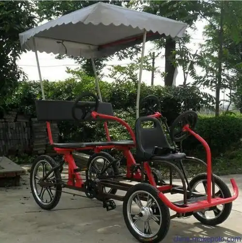 工厂直销四轮协力车二人自行车骑行车双人自