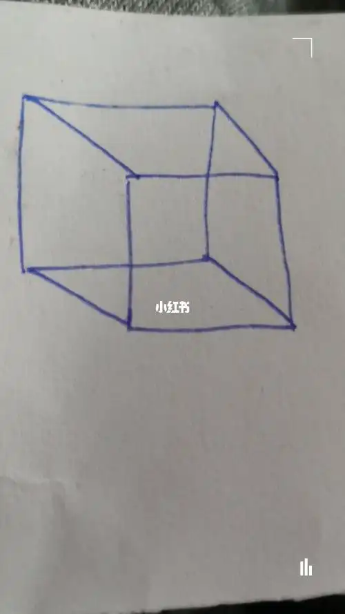 立体正方形简笔画