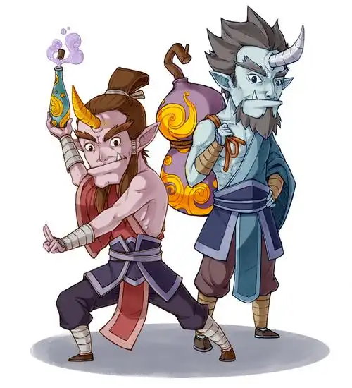 在《西游记》原著中,金角大王城府深沉,银角大王则单纯简单,与孙悟空