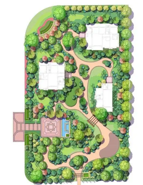 5小尺度口袋公园平面图对于口袋公园的规模,学界目前没有明确界定.