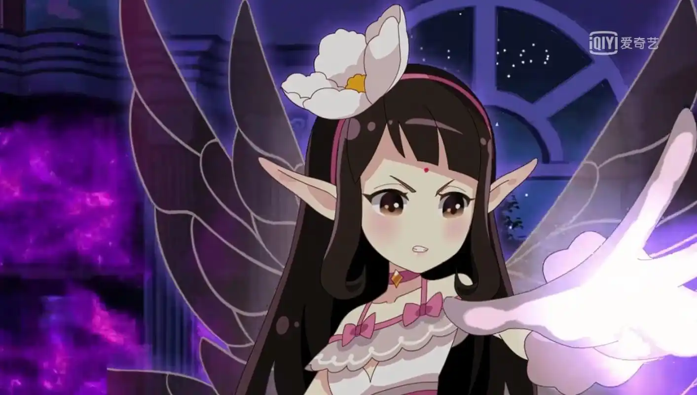 《小花仙4》中芙蓉花精灵王拒霜的4种形态,网友:力量回归最美了