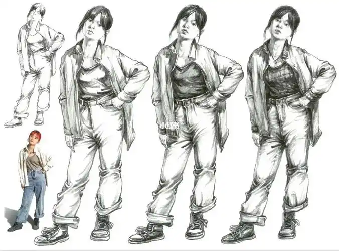 速写线面站姿步骤完整图分享