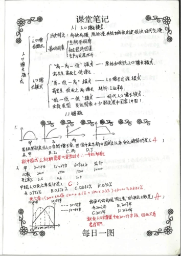 1高中地理课堂笔记-笔记部分-河北衡水中学学霸-2016高考状元笔记