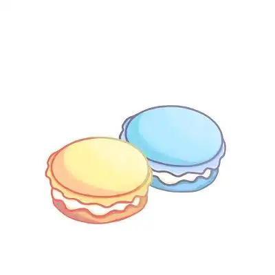 马卡龙手绘图片