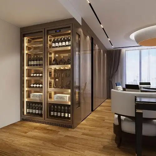 比士亚2020最新款简单大气的定制恒温酒柜效果图片
