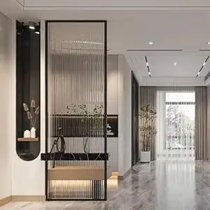 超白长虹玻璃隔断屏风客厅干湿分离浴室入户玄关现代简约轻奢定制