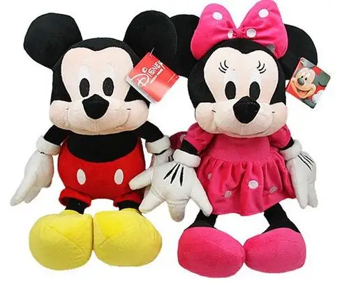 低价包邮米奇米妮毛绒玩具情侣公仔礼物结婚压床娃娃迪士尼玩偶_7折