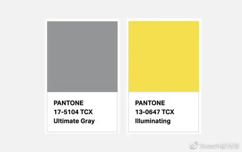 真赛博朋克潘通发布2021年度代表色极致灰与亮丽黄附ui搭配建议