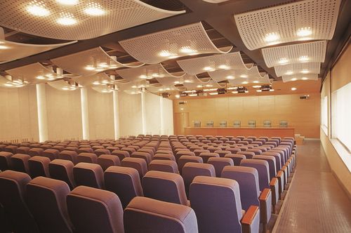 学校报告厅大型会议室影音室机电cad施工图效果图室内装修设计