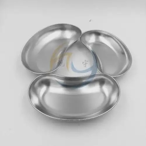 304医用不锈钢肾型盘深腰盘腰子盘深型牙科弯盘手术器械托盘脓盘