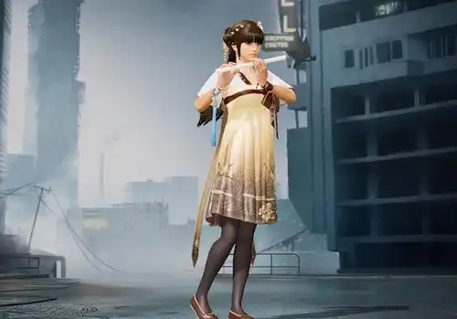 吃鸡出了一套江湖儿女皮肤女款长裙配黑丝引玩家热议