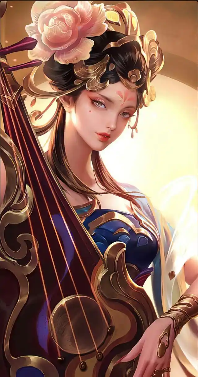 王者荣耀 杨玉环 高清手机壁纸来喽  云想衣裳花想容,春风拂槛露华浓