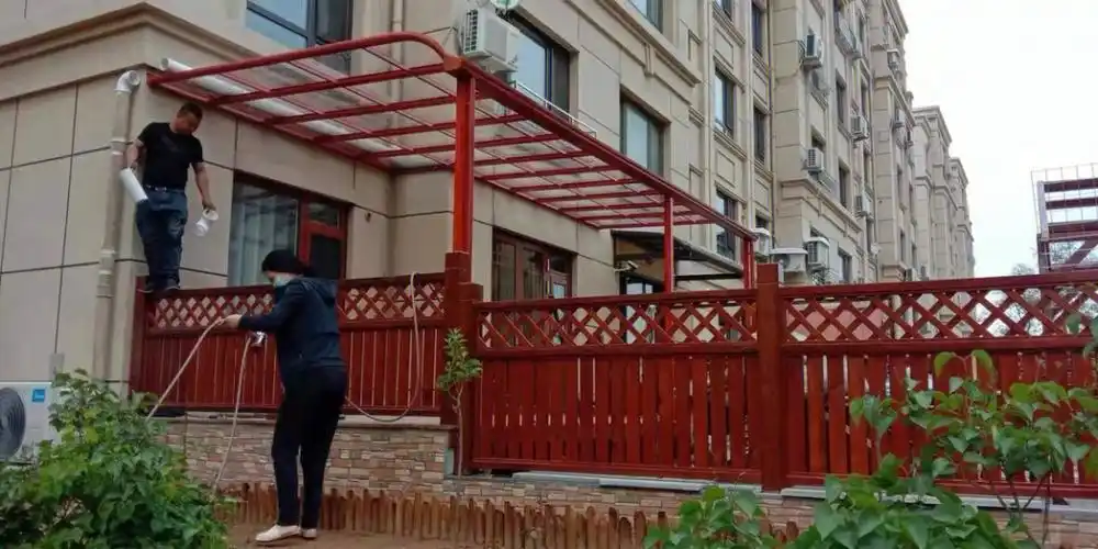 铝合金雨棚遮阳棚别墅防晒庭院阳台露台棚