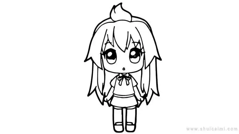 的少女简笔画教程喜欢画小女生的看过来吧9张小女孩卡通头像简笔画及