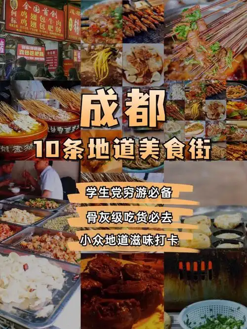 成都10条地道美食街骨灰级吃货必去打卡地