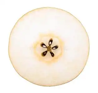 雪梨或丰穗梨隔离的剪下物小路照片